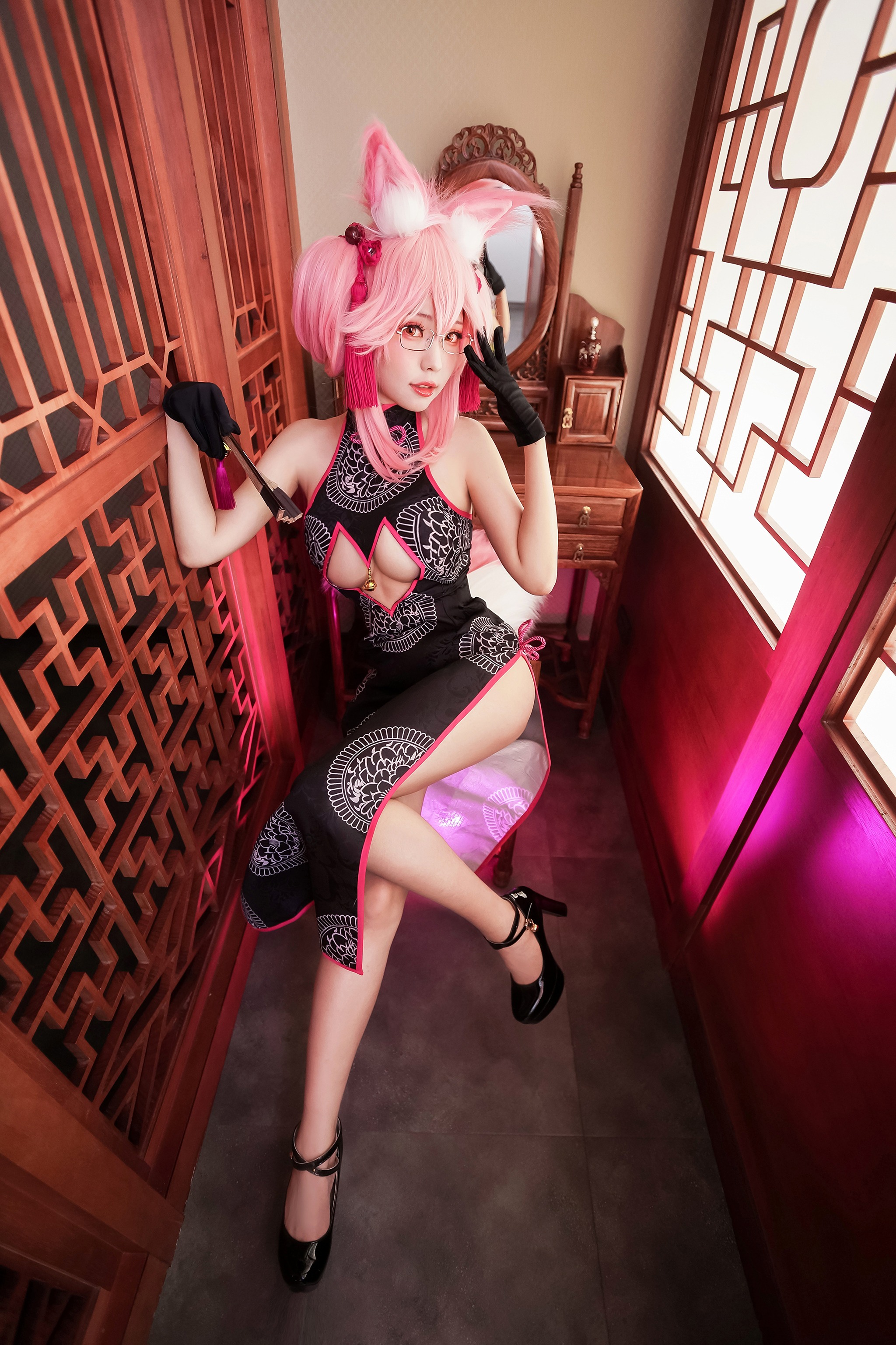 图片[1]-ElyEE子 – NO.043 玉藻前旗袍 [33P]-XikXak